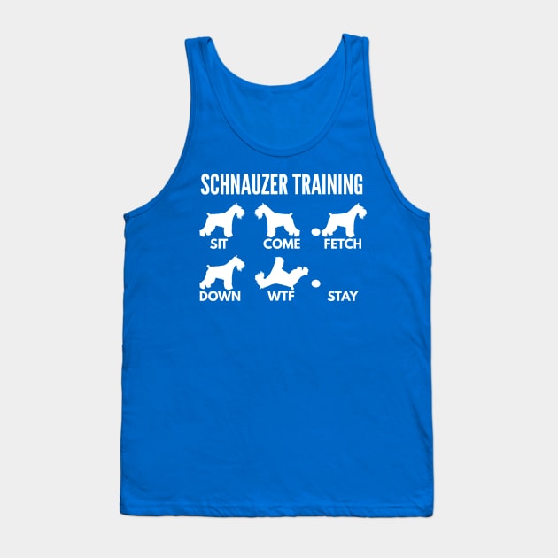 Schnauzer Training Schnauzer Dog Tricks Tank Top by DoggyStyles